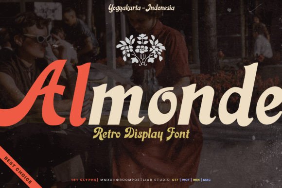 Almonde: A Vintage Display Font for Elegant Web Design