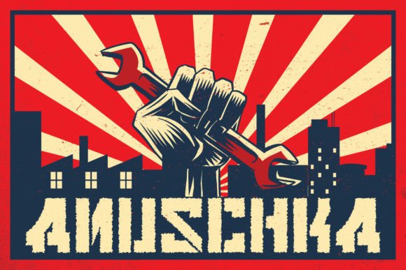 Anuschka: The Faux Cyrillic Display Font for Commanding Visuals