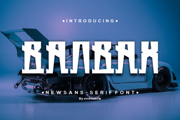 Banbax Display Font: A Strong, Modern Typeface
