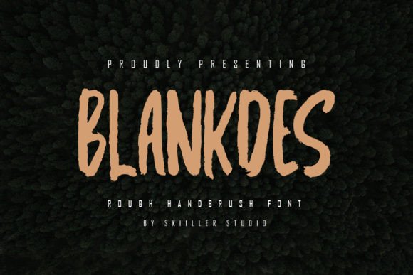 Blankdes: A Textured Brush Display Font for Bold Design