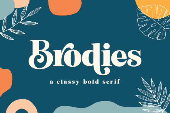 Brodies Display Font for Bold, Friendly Headlines