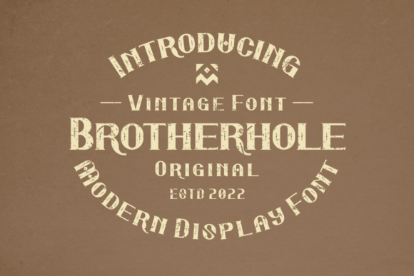 Brotherhole: A Balanced Modern Display Font for Stylish Branding