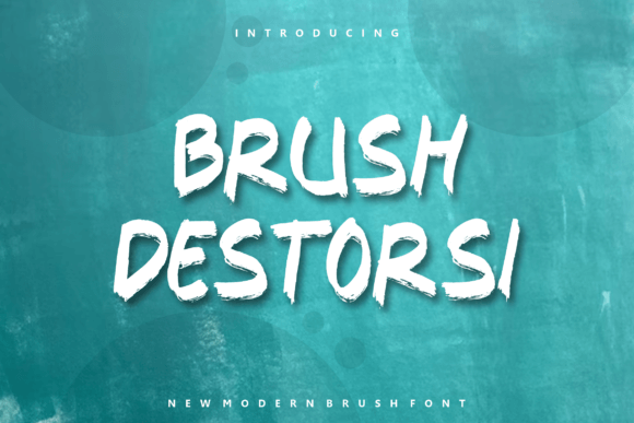 Brush Destorsi Display Font for Editorial Branding Projects
