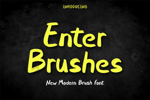 Enter Brushes Font for Handmade Branding and Creative Products