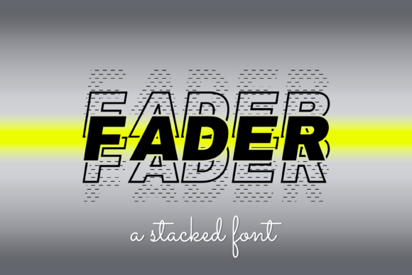 Fader: A Display Font for Elegant Editorial Design