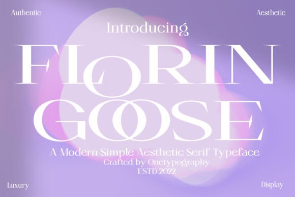 Florin Goose: The Minimal Serif Display Font for Marketing Creatives