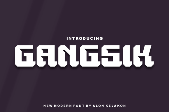 Gangsik Display Font for Labels, Branding & Craft Projects