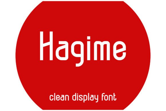 Hagime: A Cool and Clean Display Font for Editorial Design