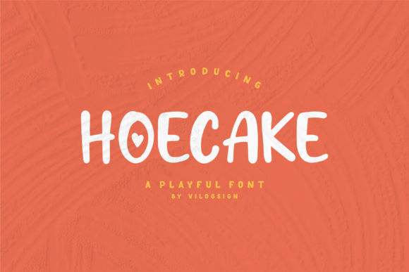 Hoecake Display Typeface for Playful Editorial Design