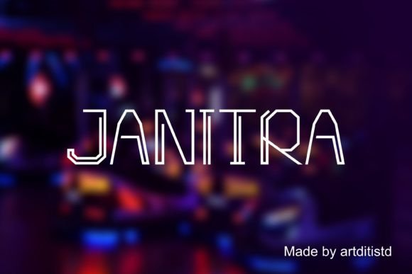 Janitra Display Font for Bold Digital Branding