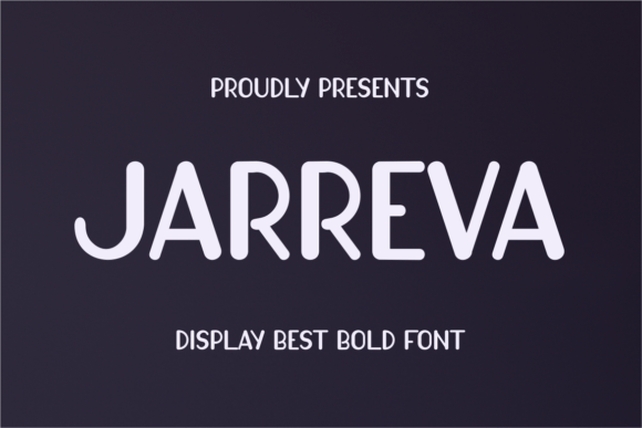Jarreva Bold Display Font for Handmade Craft Projects and Printables