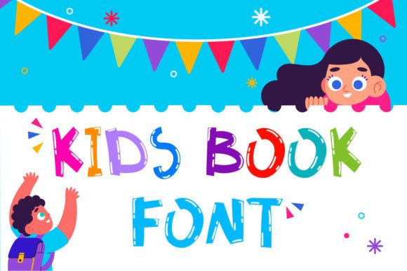 Kids Book Font: Sweet Chunky Display Typeface for Crafters