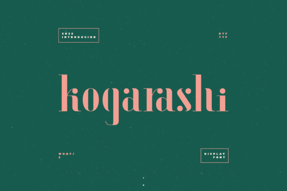 Kogarashi: A Quirky Display Font for Web Design