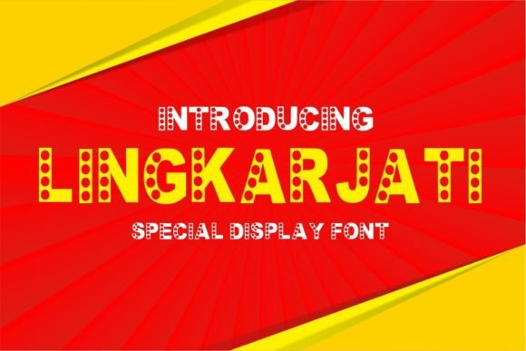 Lingkarjati Display Font for Handmade Branding
