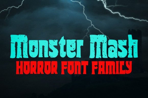 Monster Mash: A Whimsical Horror Display Font for Spooky Crafts
