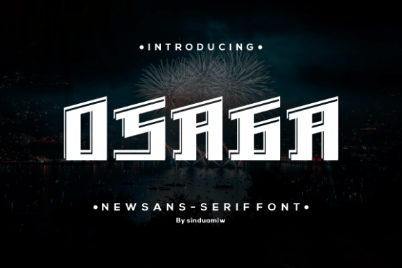 Osaga: The Assertive Sans Serif Display Font for Makers