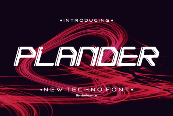 Plander: Techno Display Font for Bold Campaign Visuals