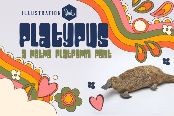 Platypus Font: A Joyful Display Typeface for Crafters