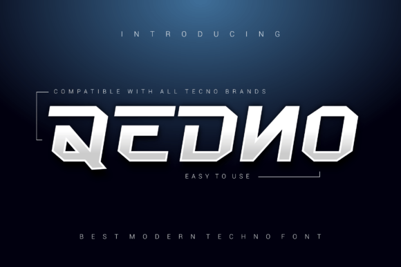 Qedno: The Bold Display Font for Handmade Branding
