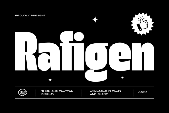 Rafigen: A Playful Display Font for Makers and Shops