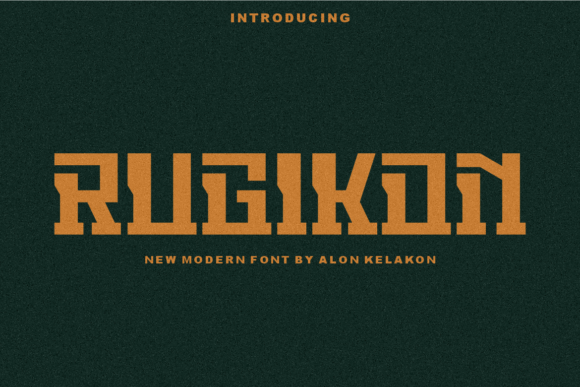 Rugikon Typeface: A Modern Display Font for Business Branding