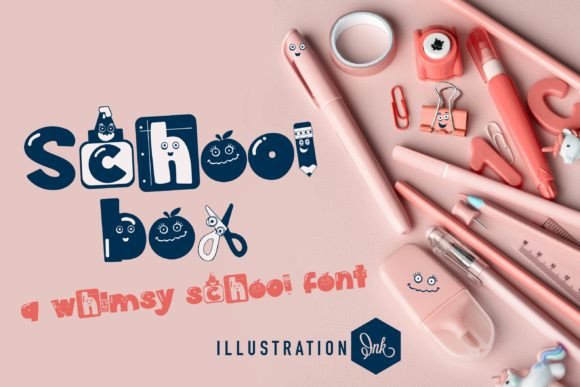 School Box: A Playful Hand-Crafted Display Font