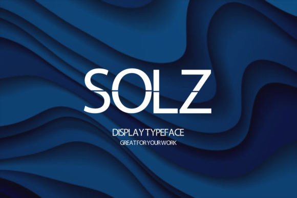 Solz: A Cool Modern Display Font for Editorial Design