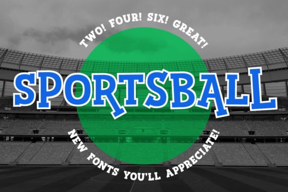 Sportsball Font Review: A Semi-Athletic Slab Display Typeface