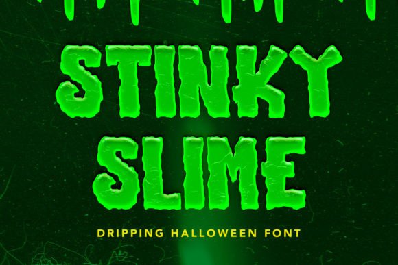Stinky Slime: A Gothic Display Font for Editorial Design