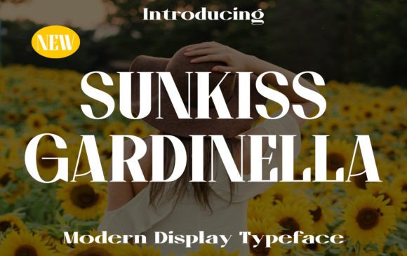 Sunkiss Gardinella – A Modern Display Font for Business Branding