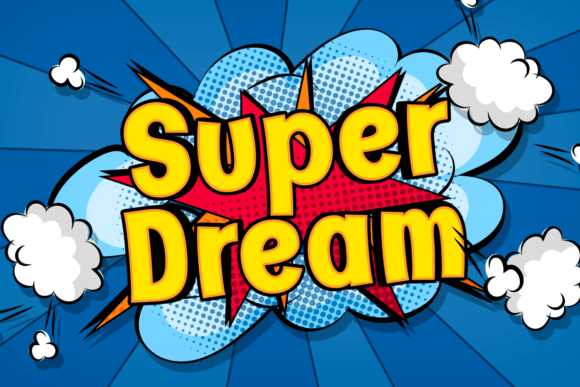 Super Dream: A Bold Display Font for Retro-Inspired Projects