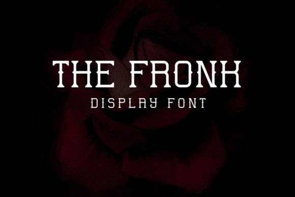 The Fronk Font: Modern Display Typeface for Craft Businesses