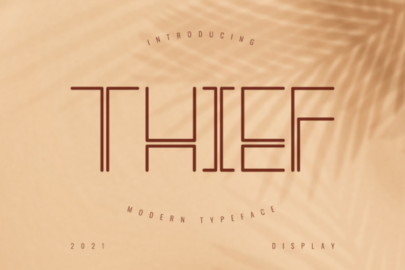 Thief: A Modern Thin Display Font for Branding