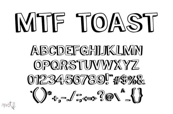 Toast Font: A Bold Display Font for Handmade Brands