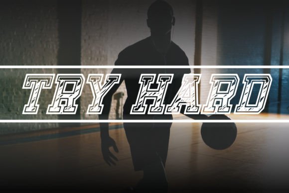 Try Hard: The Sporty Display Font That Elevates Small Business Branding