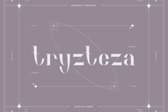 Tryzteza Display Font for Elegant Marketing Campaigns