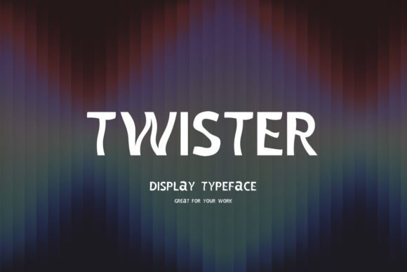 Twister: A Whimsical Display Font for Creative Makers