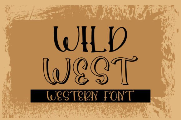 Wild West Handwritten Display Font for Crafters