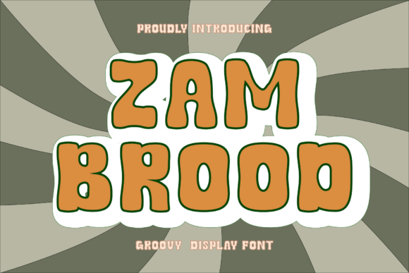 Zambrood Groovy Display Font for Web Designers